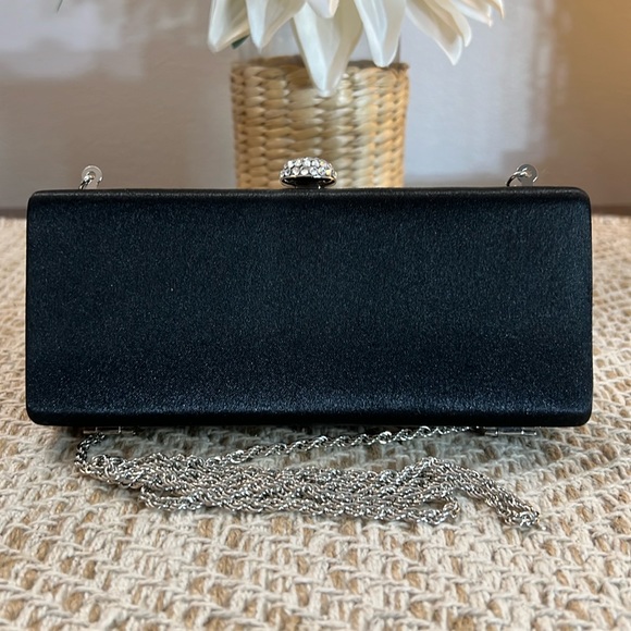 Carolee Satin Clutch 6.75”w x 3”h x 1”d - Picture 2 of 7